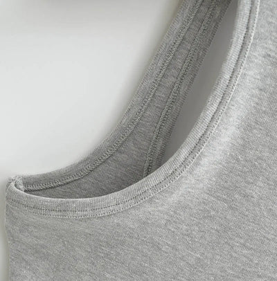 Women Scuplted Square Neck Tank Top - Smarsty