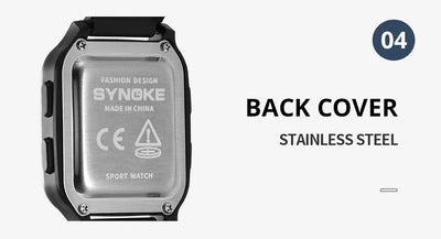 SYNOKE Military Digital Watch Waterproof Sports Design - Smarsty