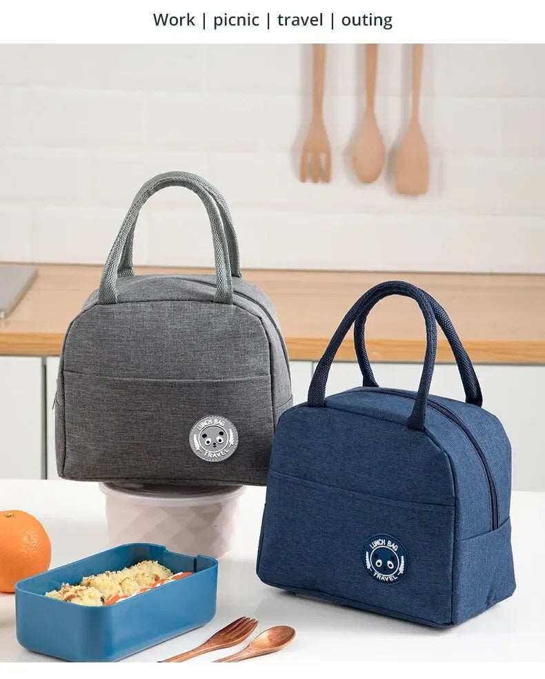 Insulated Bento Lunch Bag With Aluminum Foil Ice Pack - Smarsty