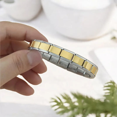 Stainless Steel Bracelet for Men and Women Gold Black - Smarsty