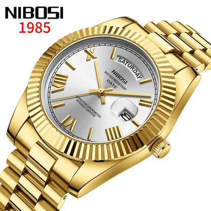 NIBOSI Luxury Stainless Steel Quartz Watch for Men - Smarsty