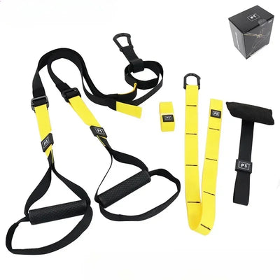 Suspension Training Strap Fitness Strength Power Suspension Trainer Adjustable Yoga Strap Wall Mount Professional Trx Tensioner by Smarsty