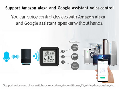 Tuya Smart IR Remote With Temperature Sensor - Smarsty