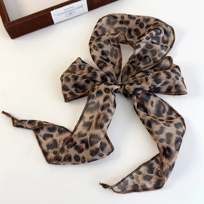 Animal Print Scarf Belt Satin Hair Band for Women - Smarsty
