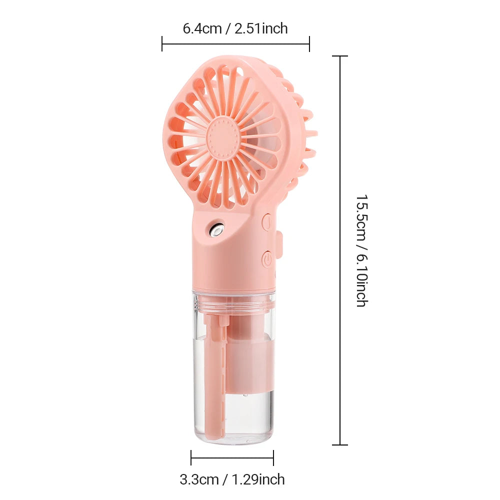 Portable Mini Handheld Humidifier Fan with Mist - Smarsty