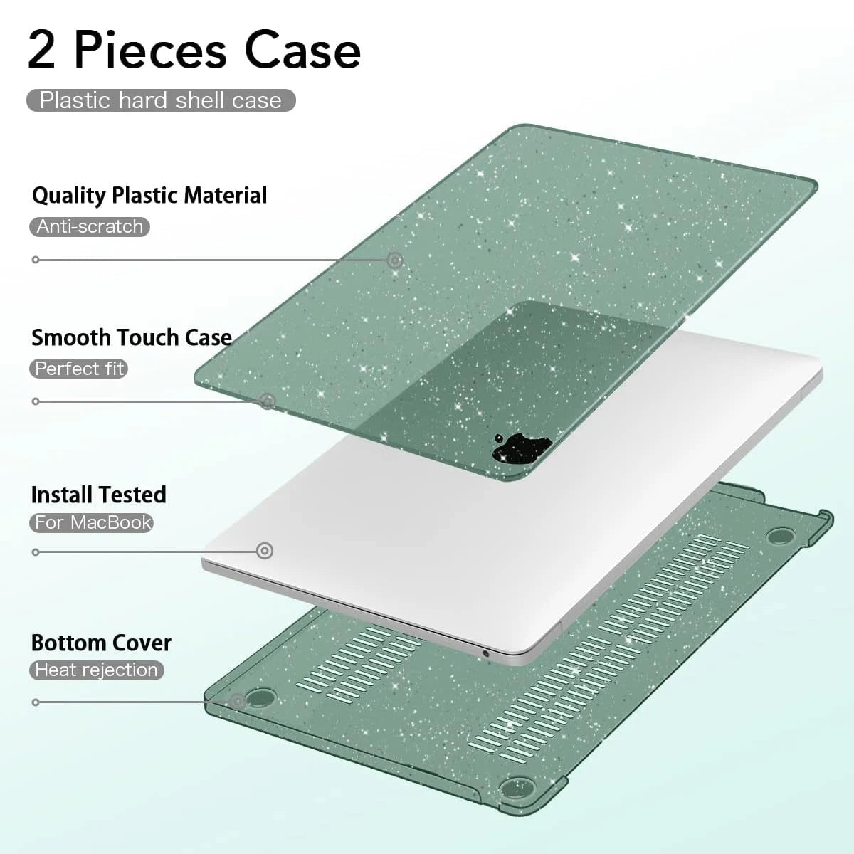 MacBook Air UltraSlim Hard Shell Case 13 to 15 Inches