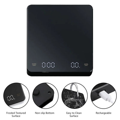 Digital Coffee Scale with Timer and High Precision - Smarsty