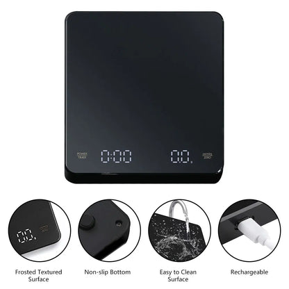 Digital Coffee Scale with Timer and High Precision - Smarsty
