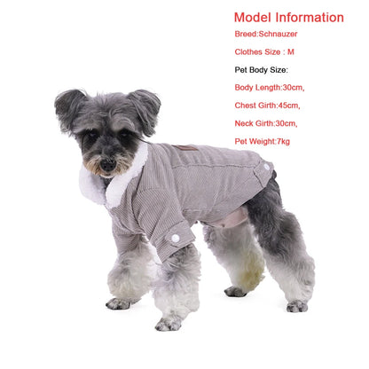 Warm Fleece Dog Jacket for Small Pets - Smarsty