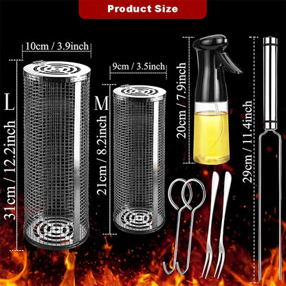 Stainless Steel BBQ Basket for Easy Grilling - Smarsty