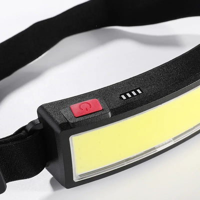 Powerful COB Headlamp Type-c/USB Rechargeable Head Flashlight Built-in Battery Outdoor Fishing Camping Lantern Waterproof Torch by Smarsty