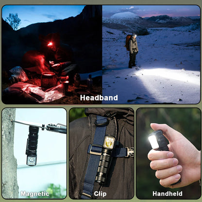 SOFIRN HS42 Headlamp 2100lm 18650 EDC USB C Rechargeable with Power Bank Flashlight SST40 LED Torch with Magnetic for Camping