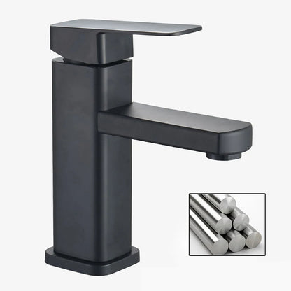 Black Chrome Bathroom Faucet with Hot and Cold Mixer - Smarsty