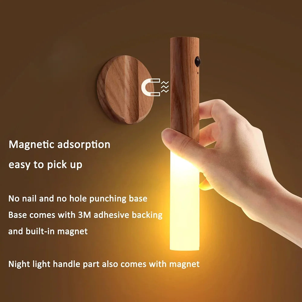 Rechargeable Motion Sensor Night Light Wall Sconces - Smarsty