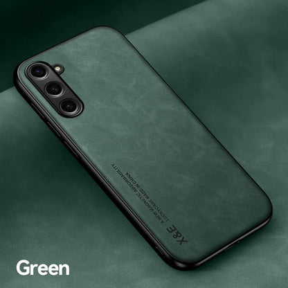 Leather Phone Case With Metal Plate For Car Mount Support - Smarsty