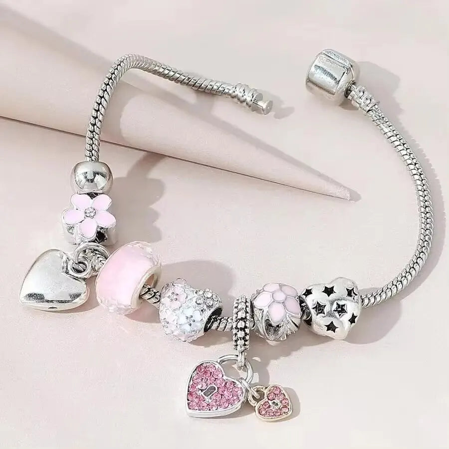 Women's Beaded Love Bracelet for Daily Style - Smarsty