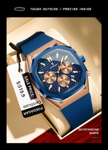 Waterproof Luminous Chronograph Watch for Men - Smarsty