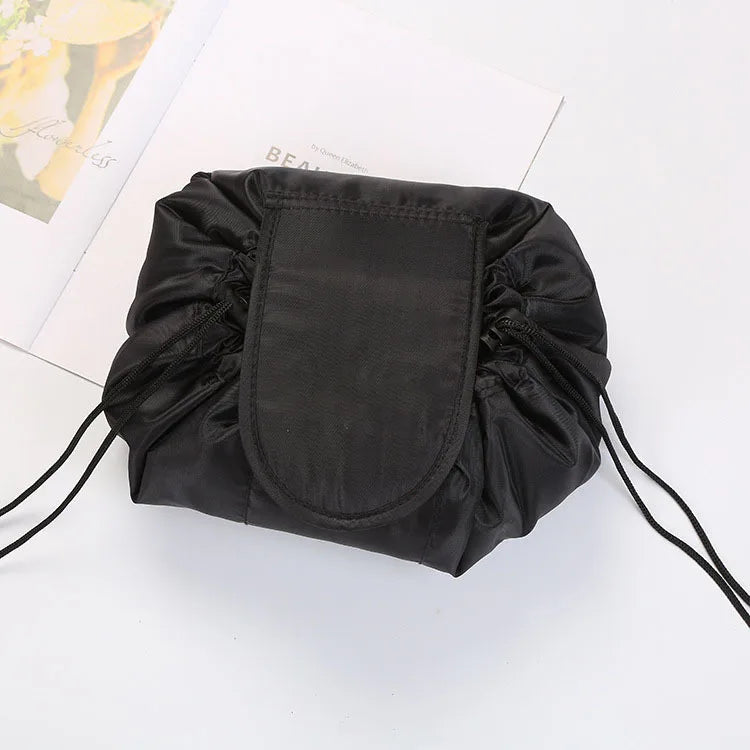 Women Drawstring Cosmetic Bag Travel Storage Makeup Bag Organizer Female Make Up Pouch Portable Waterproof Toiletry Beauty Case - Smarsty