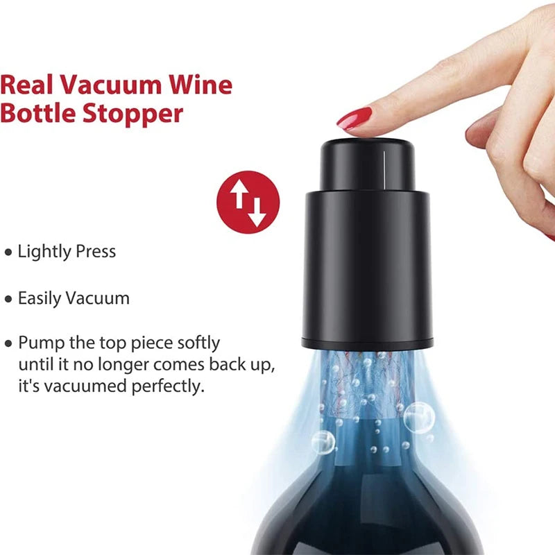 FLYMUYU Vacuum Wine Stopper for Freshness Preservation - Smarsty
