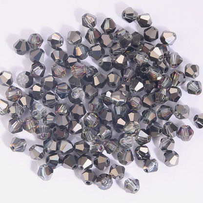 100Pcs 4MM Glass Bicone Beads for Jewelry Making - Smarsty