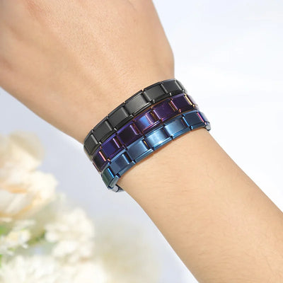Hapiship Women's Italian Stainless Steel Charm Bracelet - Smarsty