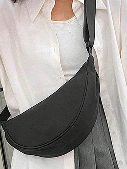 Dumpling Shaped Single Shoulder Bag Crossbody Style - Smarsty