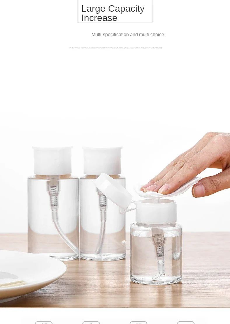 Refillable Pump Dispenser Bottle for Nail Polish - Smarsty