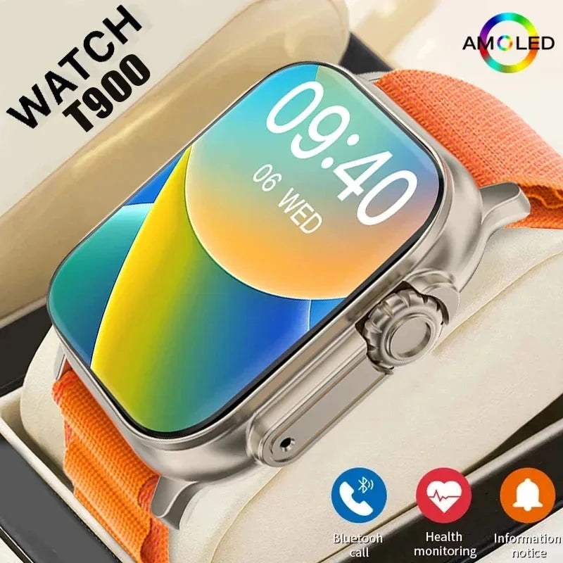 LAXASFIT T900 Ultra Smartwatch with Heart Rate Monitor - Smarsty