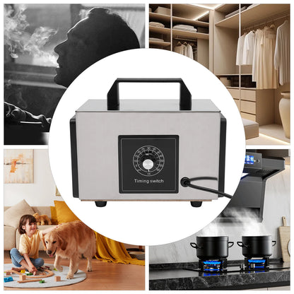 120W Commercial Ozonator Odor Removal Machine,O3 Ozone Generator Machine 10g/h Air Purifier & Odor Remover for Home Use