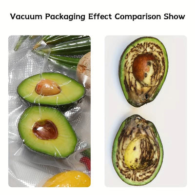 100 Premium Vacuum Sealer Bags, Sealing, Freshness, Compression, Kitchen Vacuum Bags, Food Vacuum Sealer Food Storage Bags by Smarsty