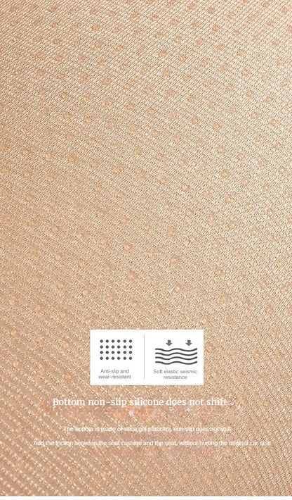 Breathable Ice Silk Car Seat Cushion Non-slip and Wear-resistant Solid Color Ice Silk Car Seat Cover, Universal Fit Most Cars