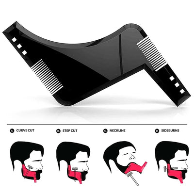 Beard Shaping Template Comb for Symmetrical Styling - Smarsty