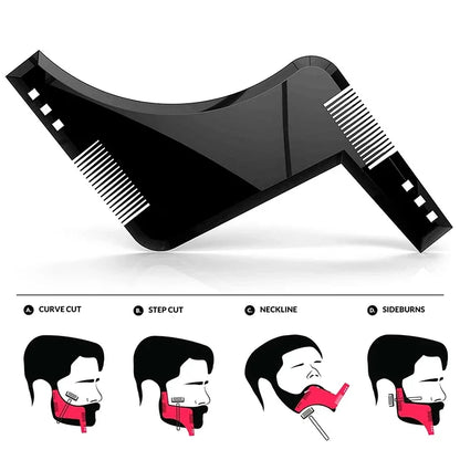 Beard Shaping Template Comb for Symmetrical Styling - Smarsty