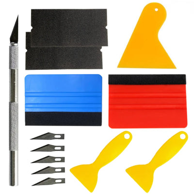 PWS Car Tools Wrap Film Sticker Wrapping Tool Vehicle Vinyl Wrap Window Tint Film Tool Kit Cutter Aid Tool Window Tinting - Smarsty