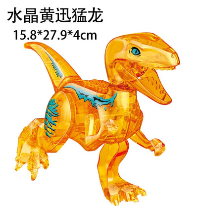 Jurassic World 3 Brutal Raptor Building Blocks Dinosaur Bricks Tyrannosaurus Indominus I-Rex Assemble Toy For Children by Smarsty