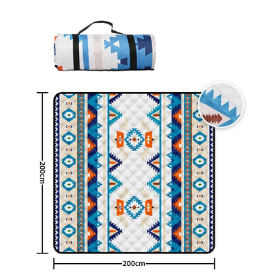 200x200CM Waterproof Picnic Blanket Large Beach Blanket Outdoor Picnic Mat Beach Mat with Carrying Handle for Travel Camping by Smarsty