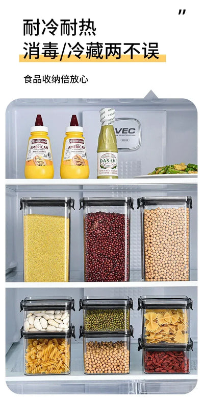 460-1800ml Sets Kitchen Stackable Sealed Jar Plastic Food Storage Box Multigrain Tank Bottle Dried Fruit Tea Storage Containers by Smarsty