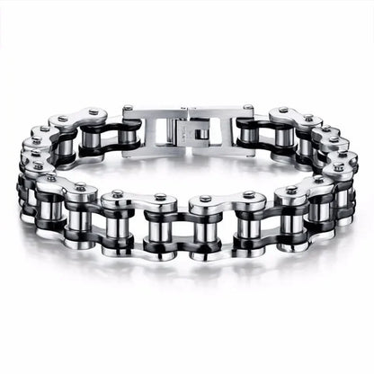 Stainless Steel Biker Chain Bracelet for Men Durable Fashion Jewelry - Smarsty