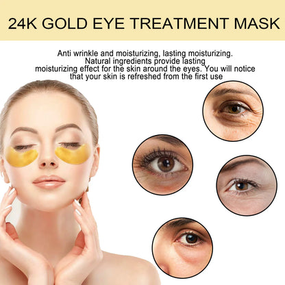 EELHOE 24k Gold Under Eye Patches for Anti-Aging - Smarsty