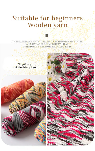 Colorful Dyed Milk Cotton Baby Sweater Yarn for DIY Projects - Smarsty