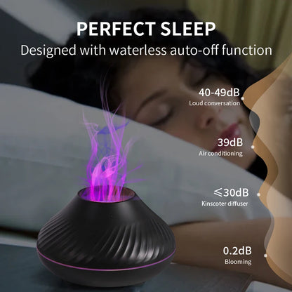 Portable Essential Oil Diffuser with Color Flame Feature - Smarsty