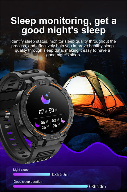 Military Smartwatch for Men with Health Monitoring Features - Smarsty