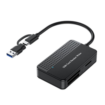 USB 3.0 Type C 4 in 1 Card Reader 5Gbps Memory Smart Card Reader SD TF CF MS Compact Flash Card Adapter 20cm Cable for Laptop PC