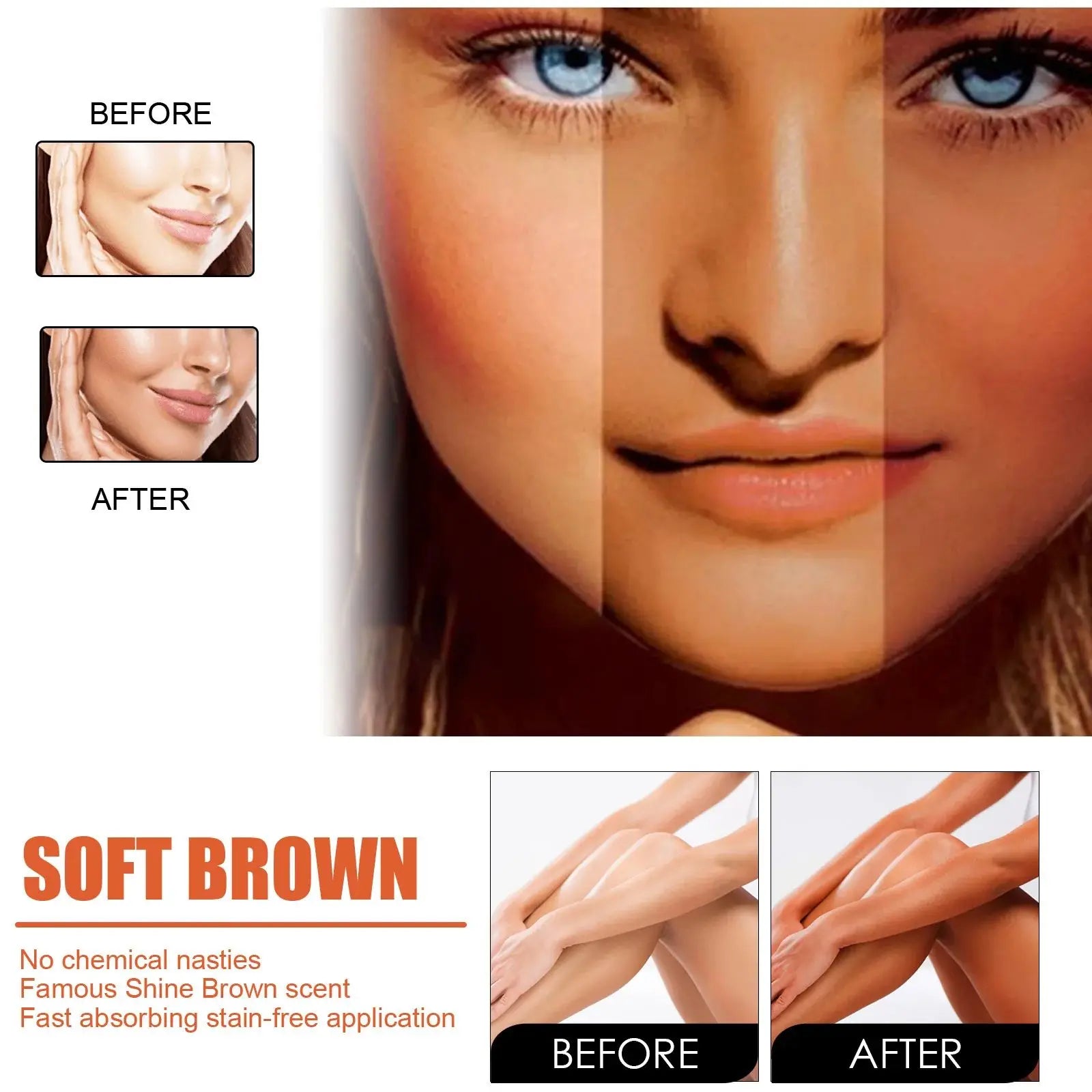 EELHOE Natural Self-Tanning Lotion for Long Lasting Glow - Smarsty