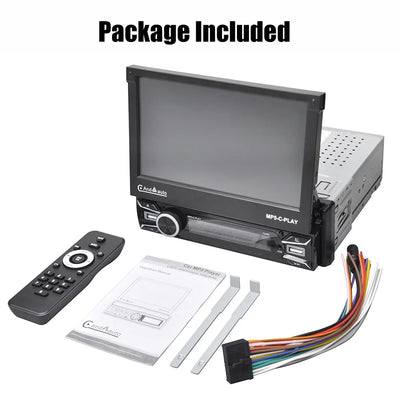 Single 1 din car radio 7 inch HD Autoradio multimedia player 1DIN WIFI GPS car audio car audio MP5 Bluetooth USB TF FM camera