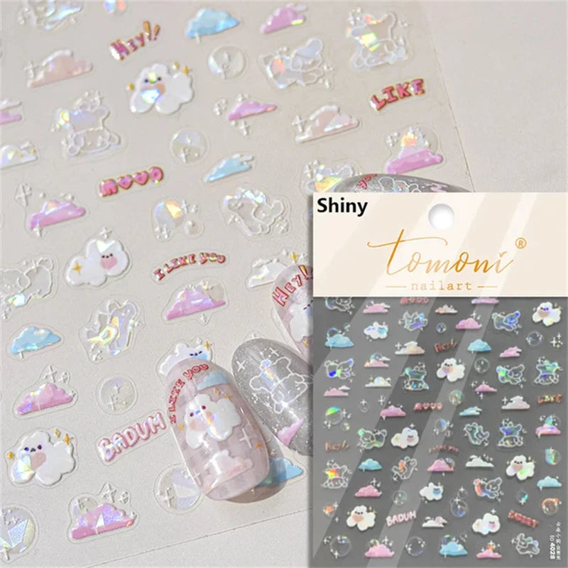 Summer Beach Nail Art Stickers with Ocean Designs - Smarsty
