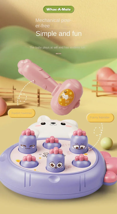 Cartoon Montessori Baby Toys Toddler Educational Birthday Gift Animal Theme Knocking Game Parent Child Board Hammering Game - Smarsty