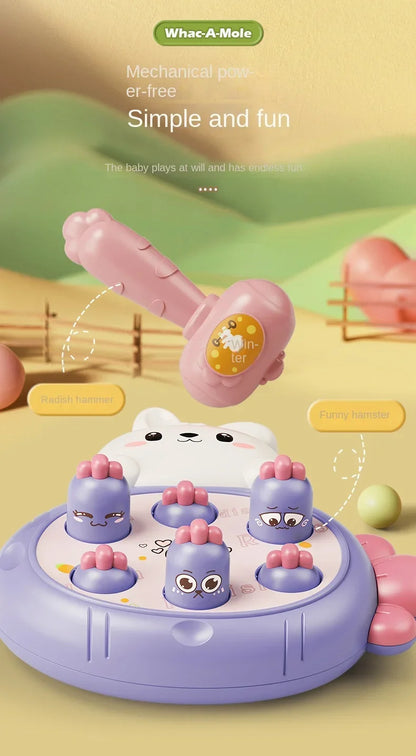 Cartoon Montessori Baby Toys Toddler Educational Birthday Gift Animal Theme Knocking Game Parent Child Board Hammering Game