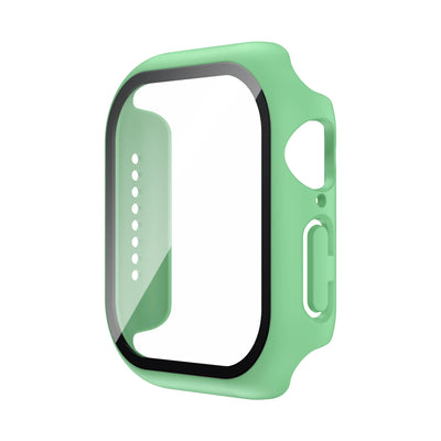 Tempered Glass+Case For Apple Watch 38mm 40mm 41mm 42mm 44mm 45mm 46mm Screen Protector Protective Cover iWatch 10 8 7 9 6 SE 5 - Smarsty
