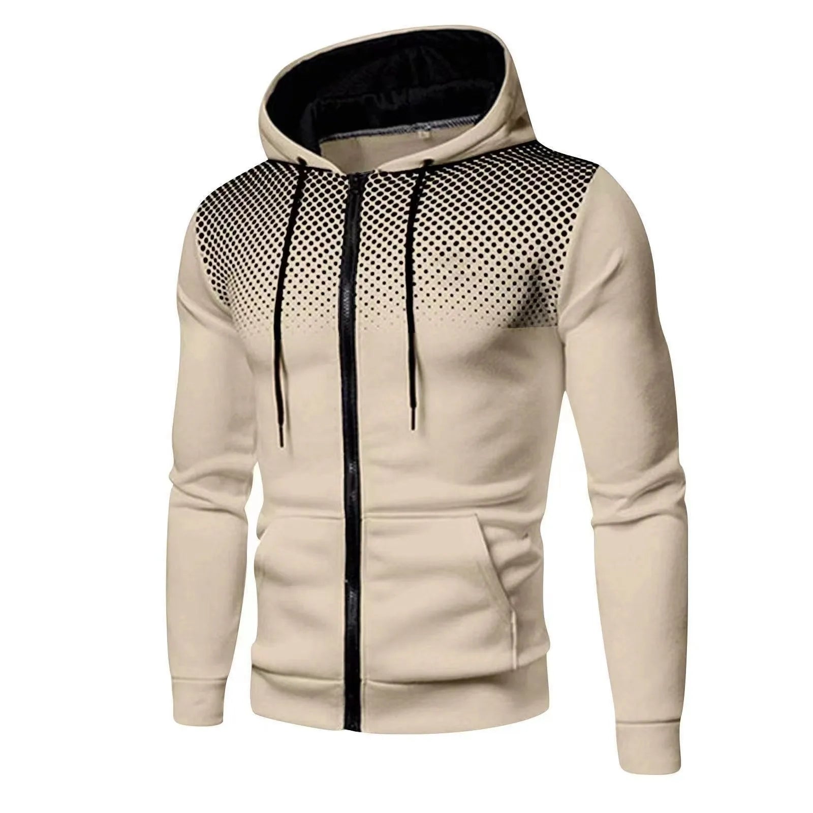 2024 New Men's Hoodie Jacket Streetwear Long Sleeve Sweatshirts Zipper Hooded Pullover Male Sportswear Men Clothing Streetwear - Smarsty